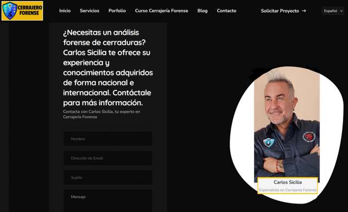 Carlos Sicilia I Salvador: Explorando los Secretos de la Cerrajería Forense